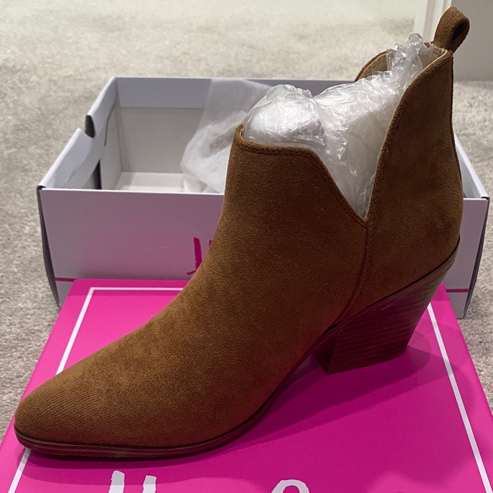 Corky’s Brown Faux Suede Ankle Boots